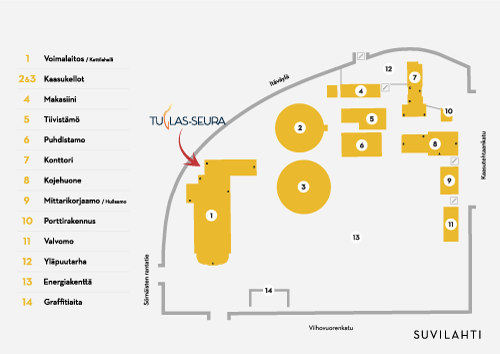 Suvilahden aluekartta
